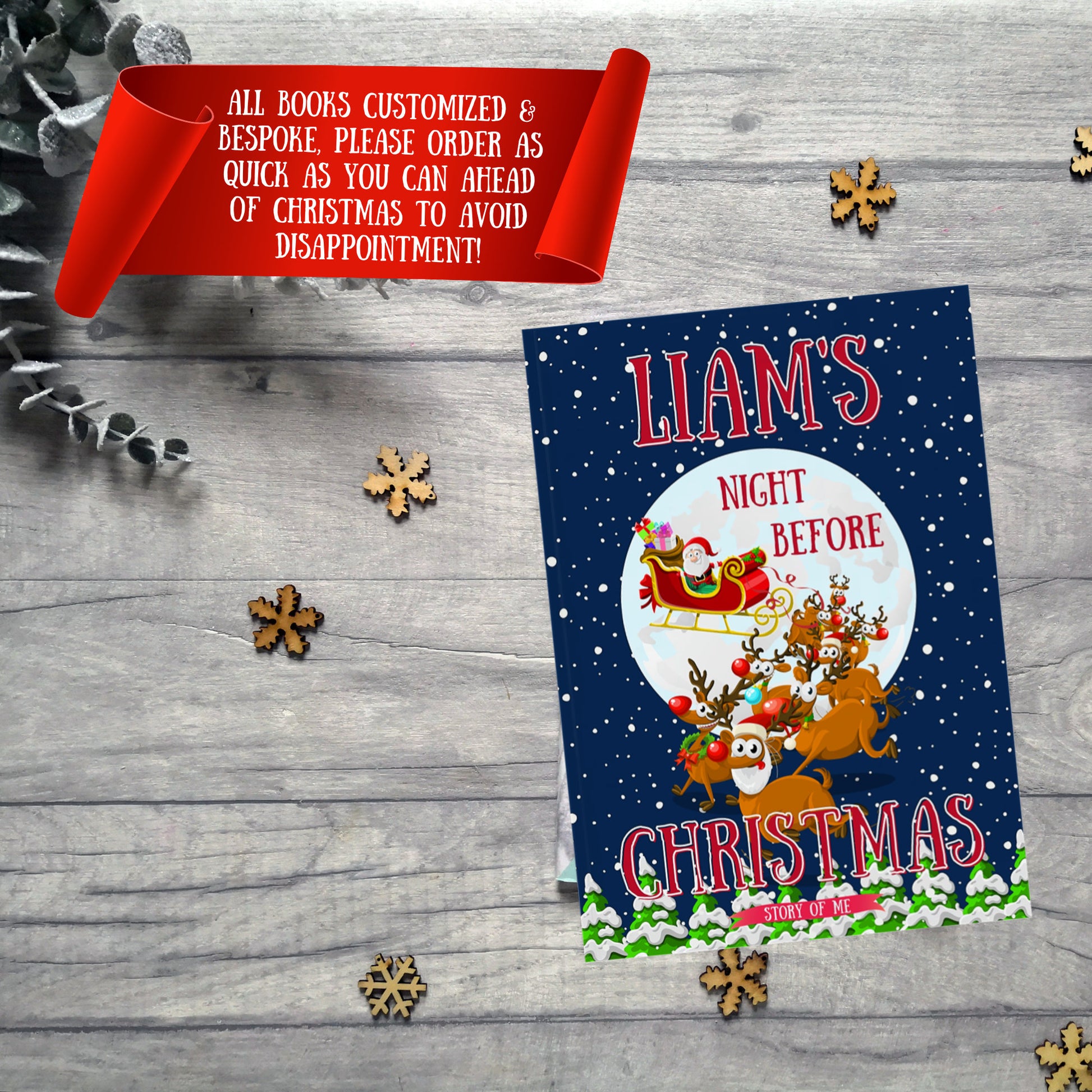 The Night Before Christmas - Personalized Children’s Book - Custom Children’s Xmas Book, a Classic Christmas Story w/child’s name