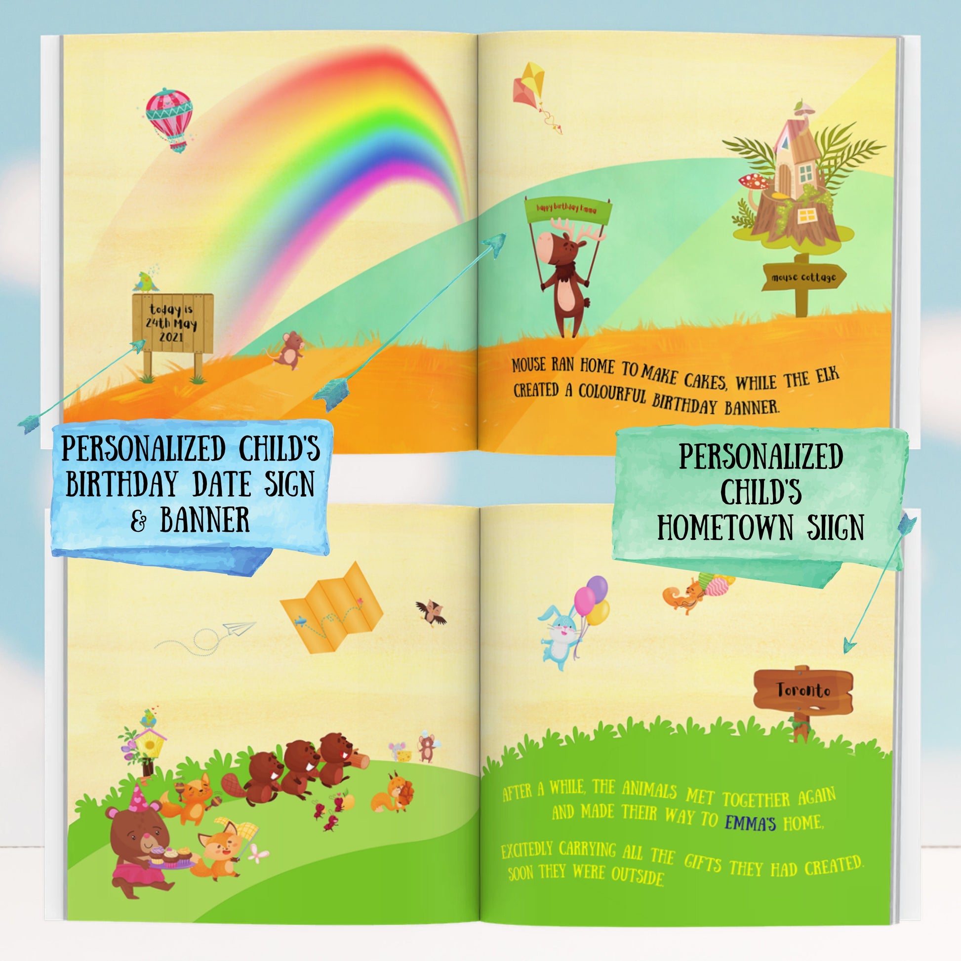 Personalized Second Birthday Book - Child's Second Birthday, Special Custom Kids Book Gift with Child Personalizations