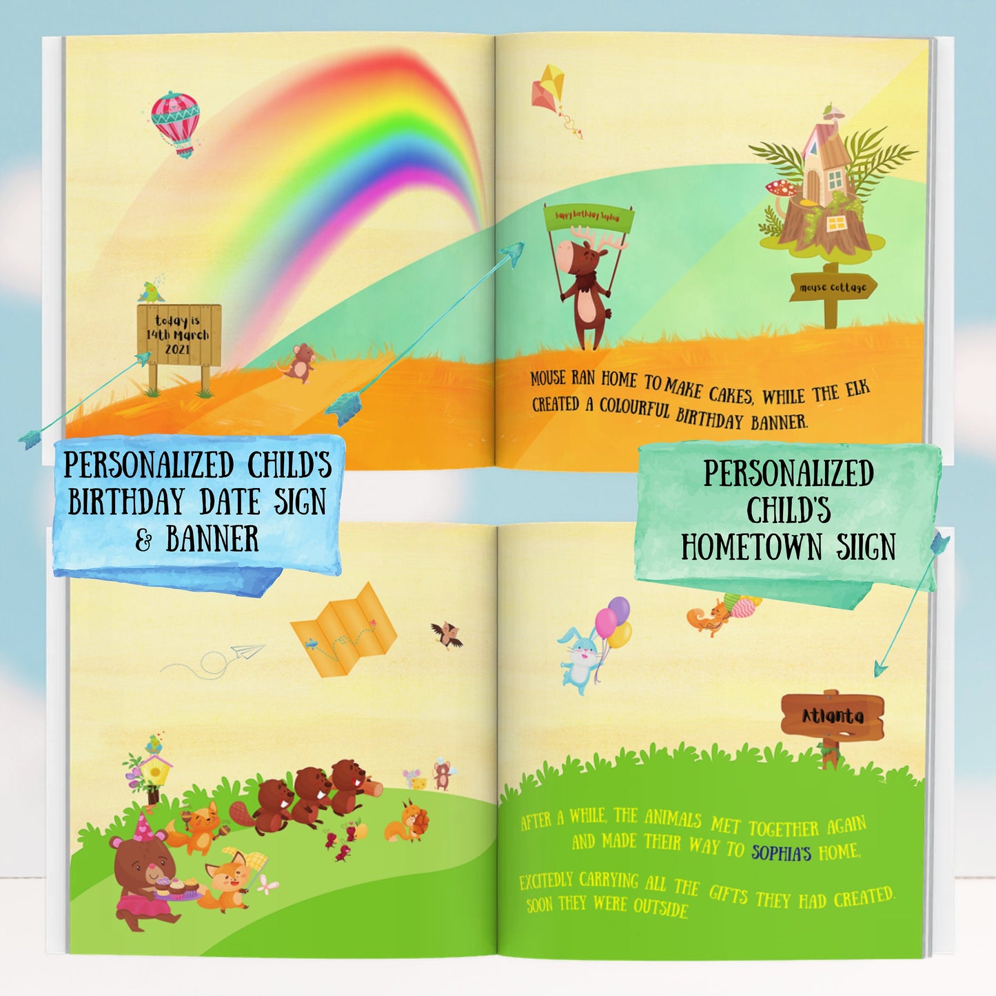 personalized first birthday book for kids