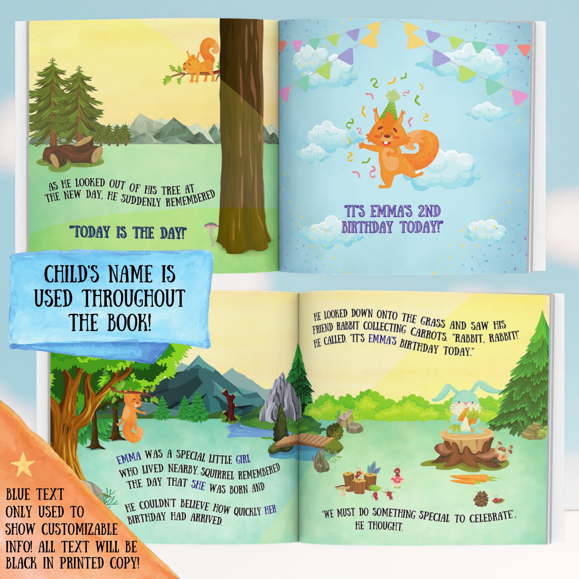 Personalized Second Birthday Book - Child's Second Birthday, Special Custom Kids Book Gift with Child Personalizations