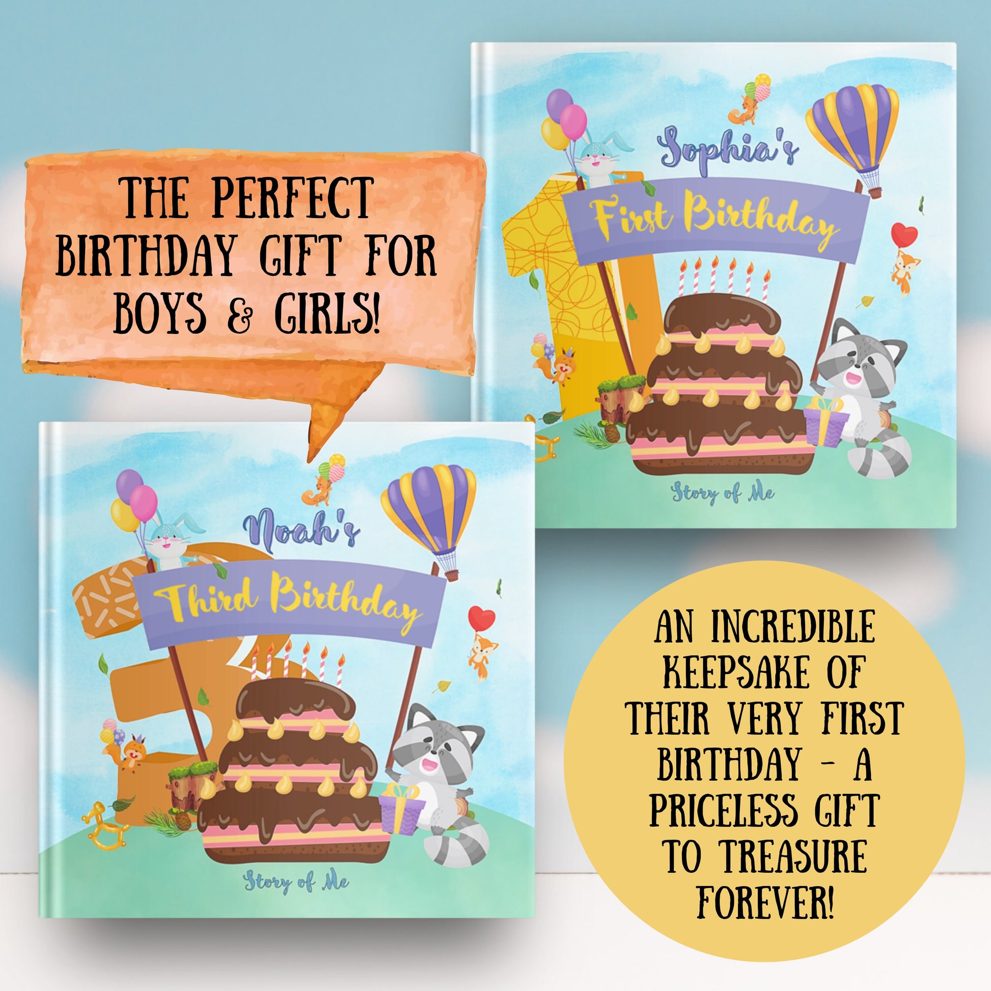 Personalized Third Birthday Book - My Third Birthday - Custom Book with Child's name and other personalizations - great gift
