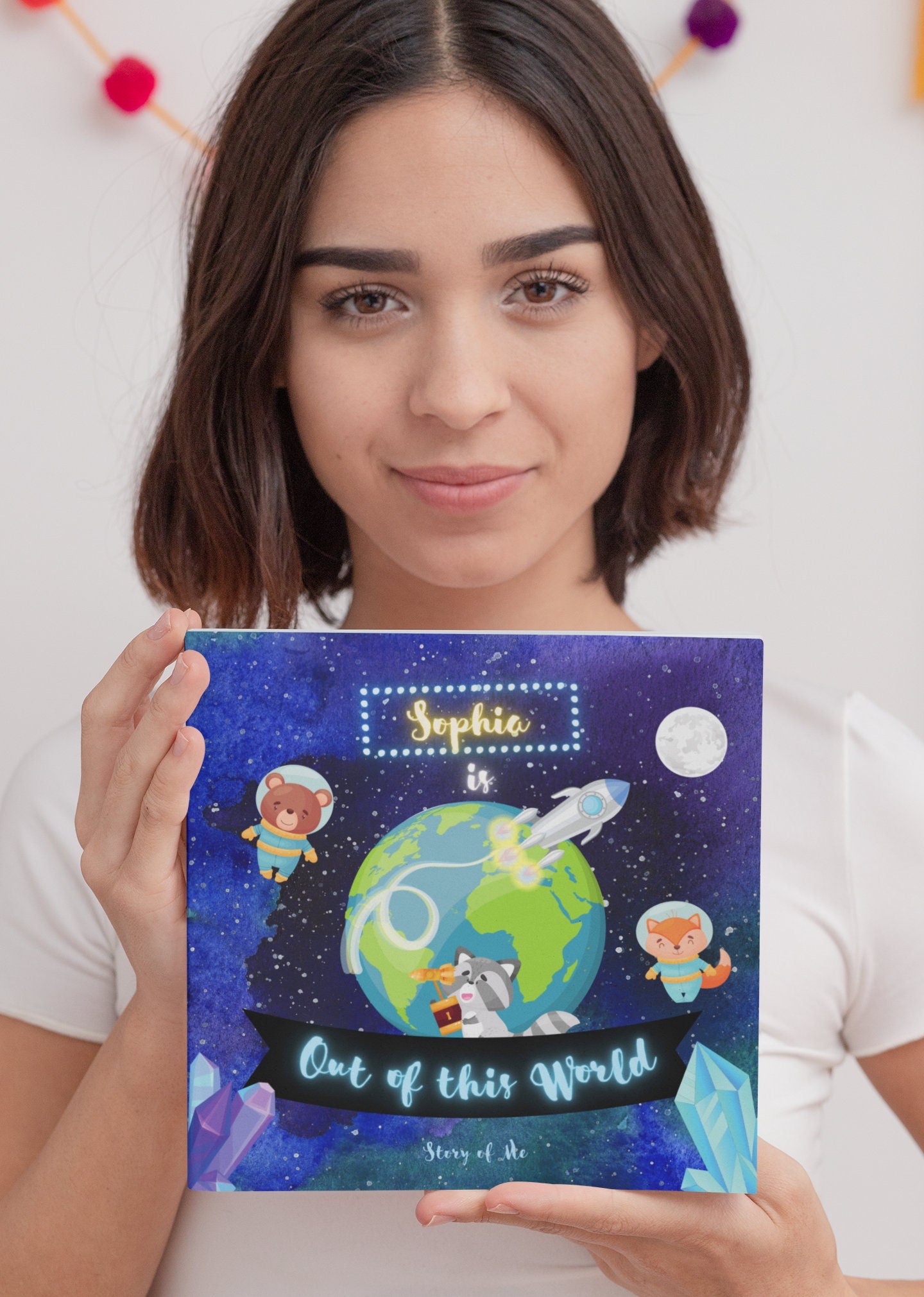 Personalized Kids Book - Space Adventure with Child's Name - Out of this World Space Birthday Book