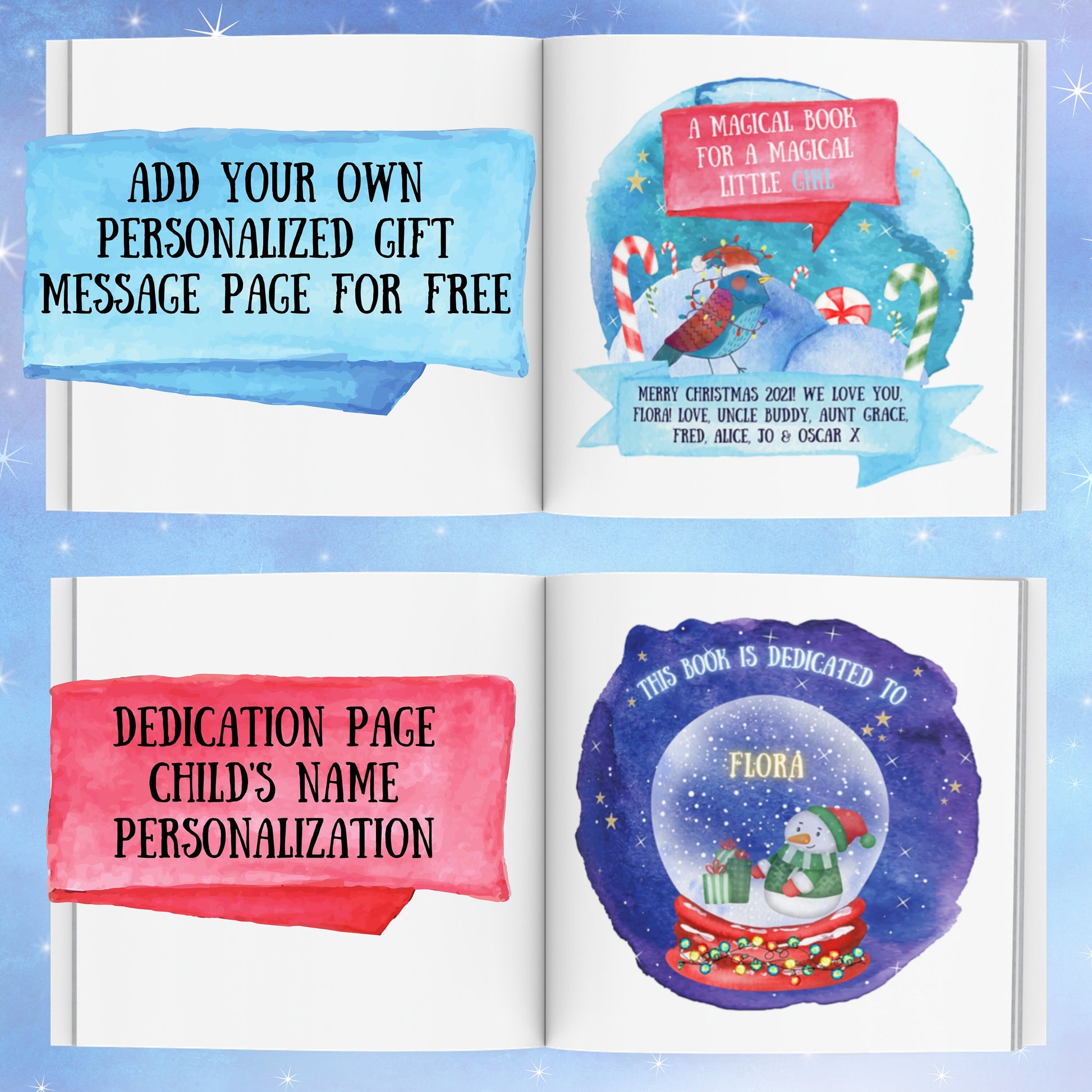 12 Days of Christmas Personalized Children’s Book - Custom Kids Christmas Book w/child’s name, great kids gift, toddler gift or baby gift