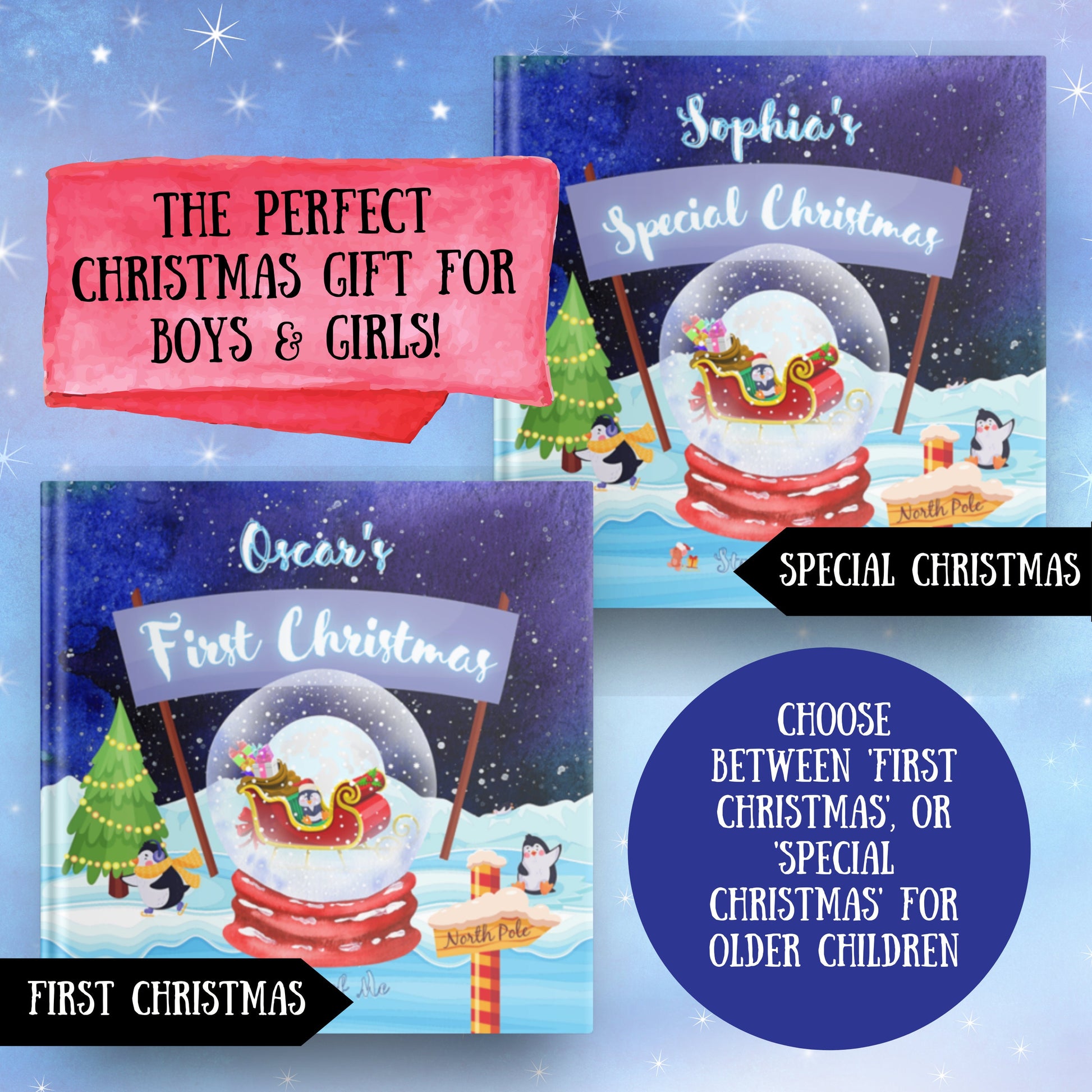 Personalized Book - My First Christmas - Custom Personalized Book w/child and family personalizations, great gift for first Christmas