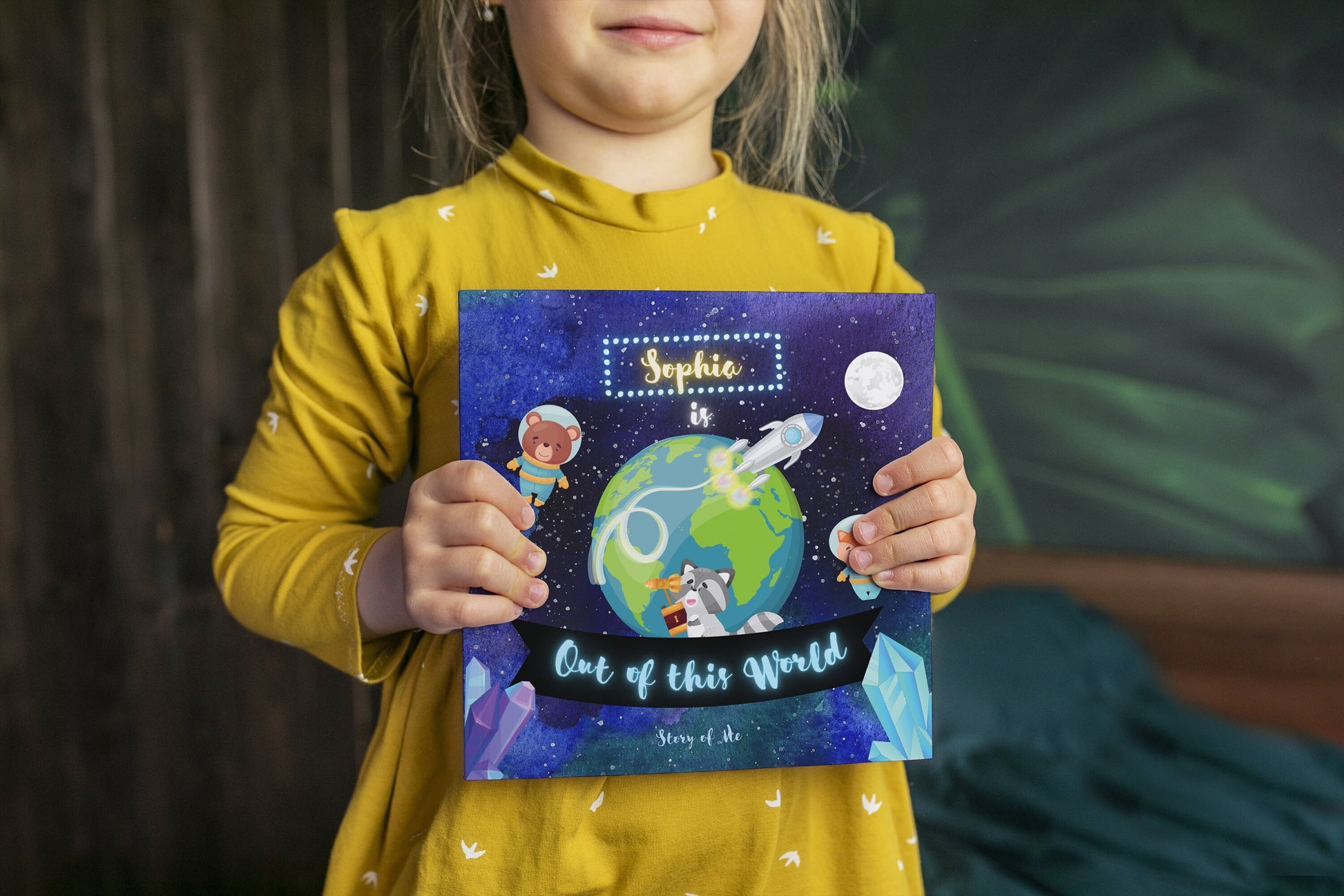 Out of this World - A Personalized Space Adventure Christmas Book for Kids w/Child’s Name