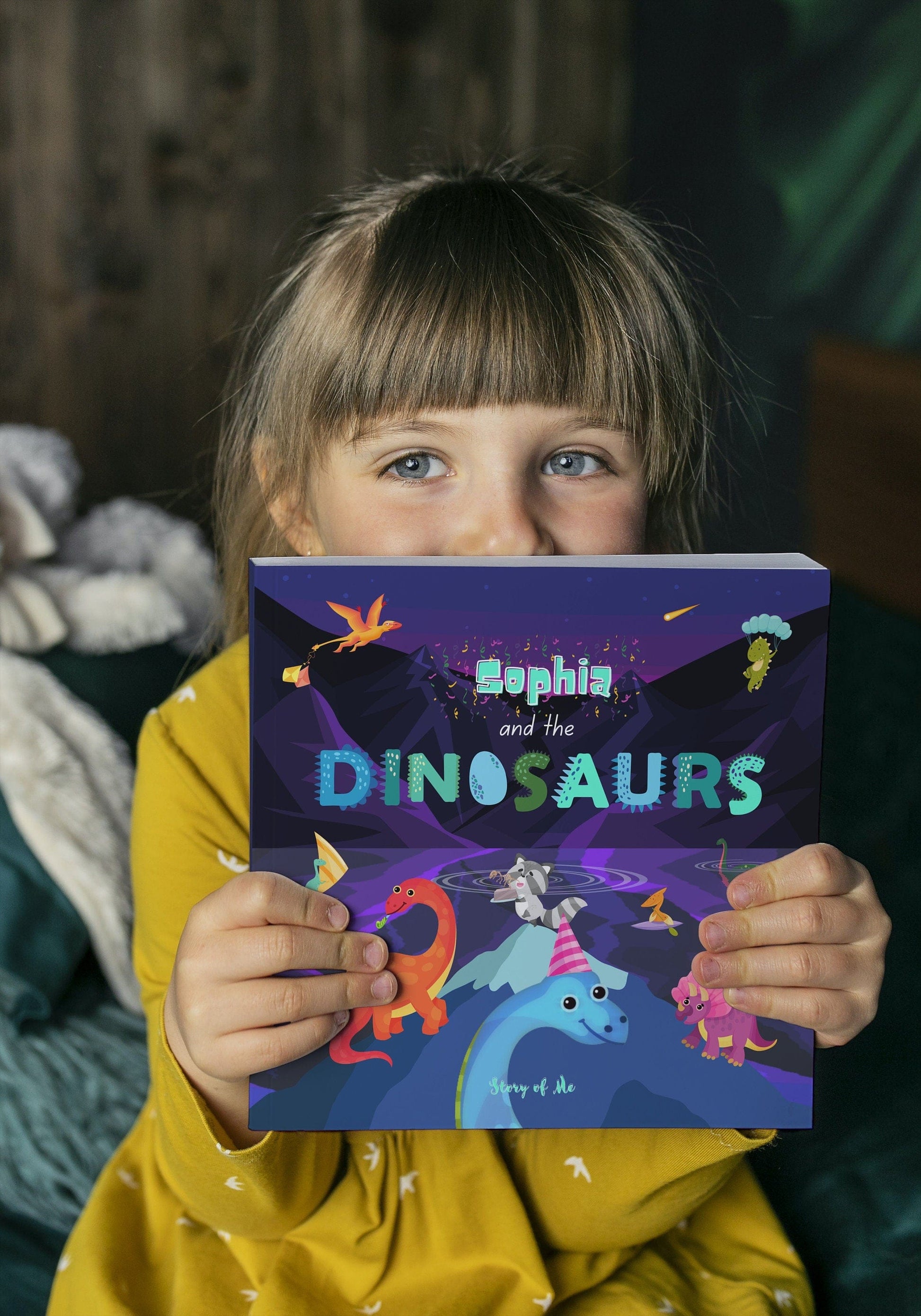 Personalized Book - Dinosaur Adventure - Custom Personalized Book w/child and family personalizations, great dinosaur gift for birthday