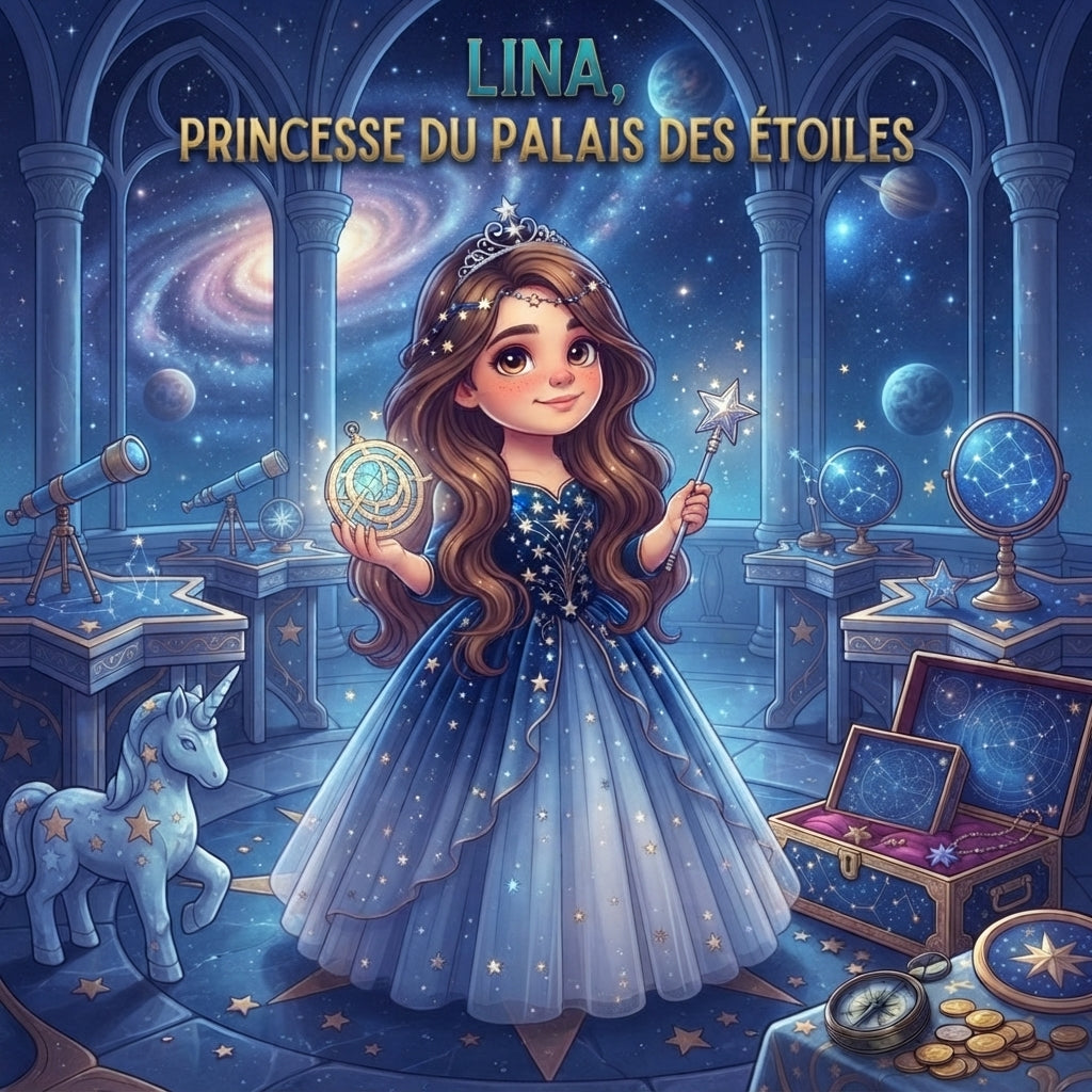 Couverture : Lina, princesse du palais des étoiles