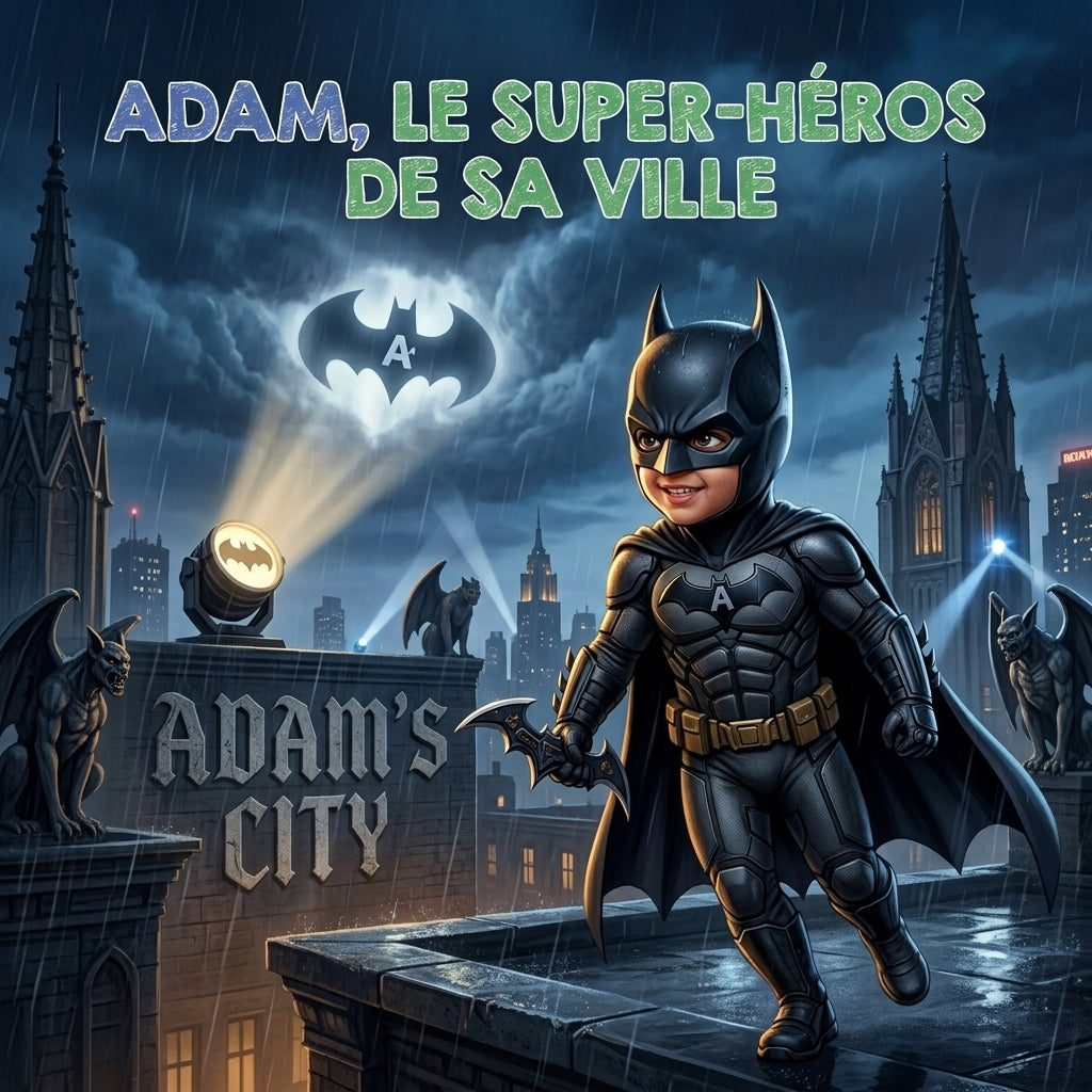 Couverture : Adam, le super-héros de sa ville