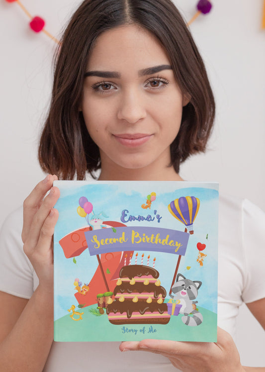 Personalized Second Birthday Book - Child's Second Birthday, Special Custom Kids Book Gift with Child Personalizations