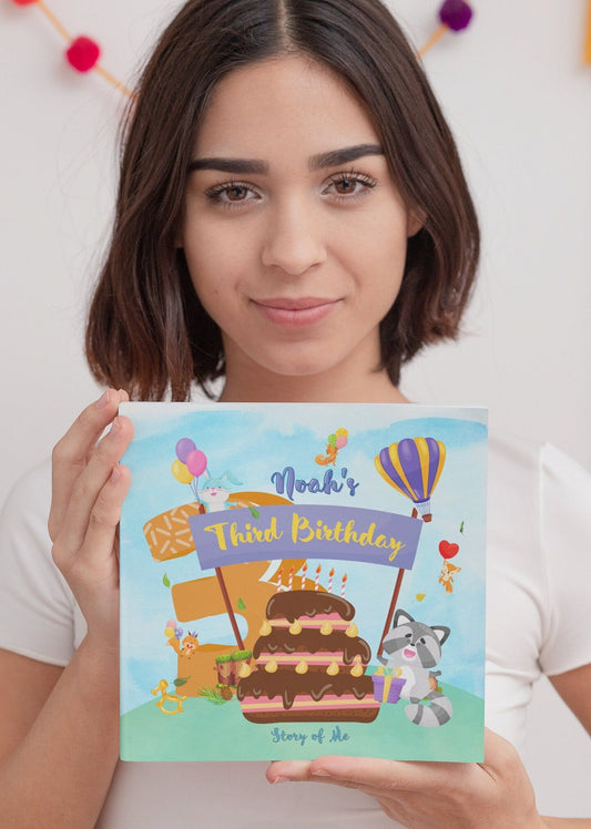 Personalized Third Birthday Book - My Third Birthday - Custom Book with Child's name and other personalizations - great gift