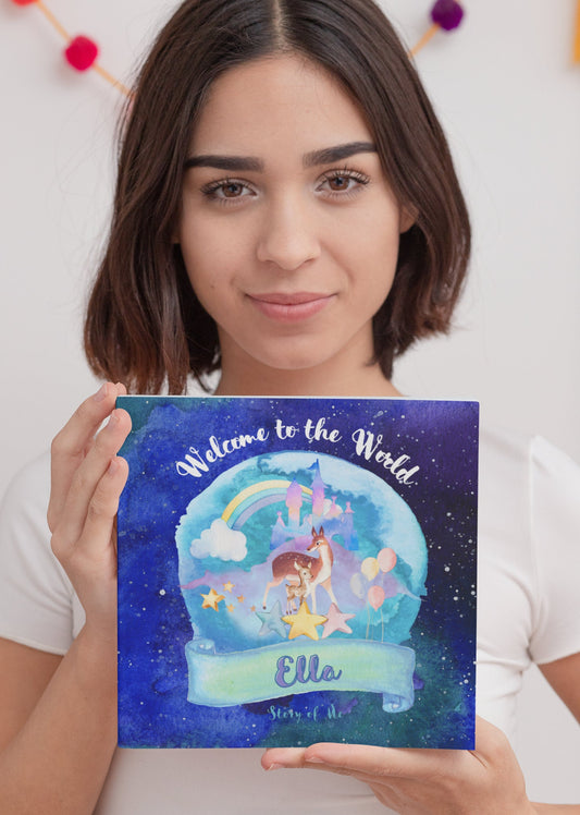 First Year Baby Book, Personalized Baby Gift, with Child's Name, Perfect New Mom Gift