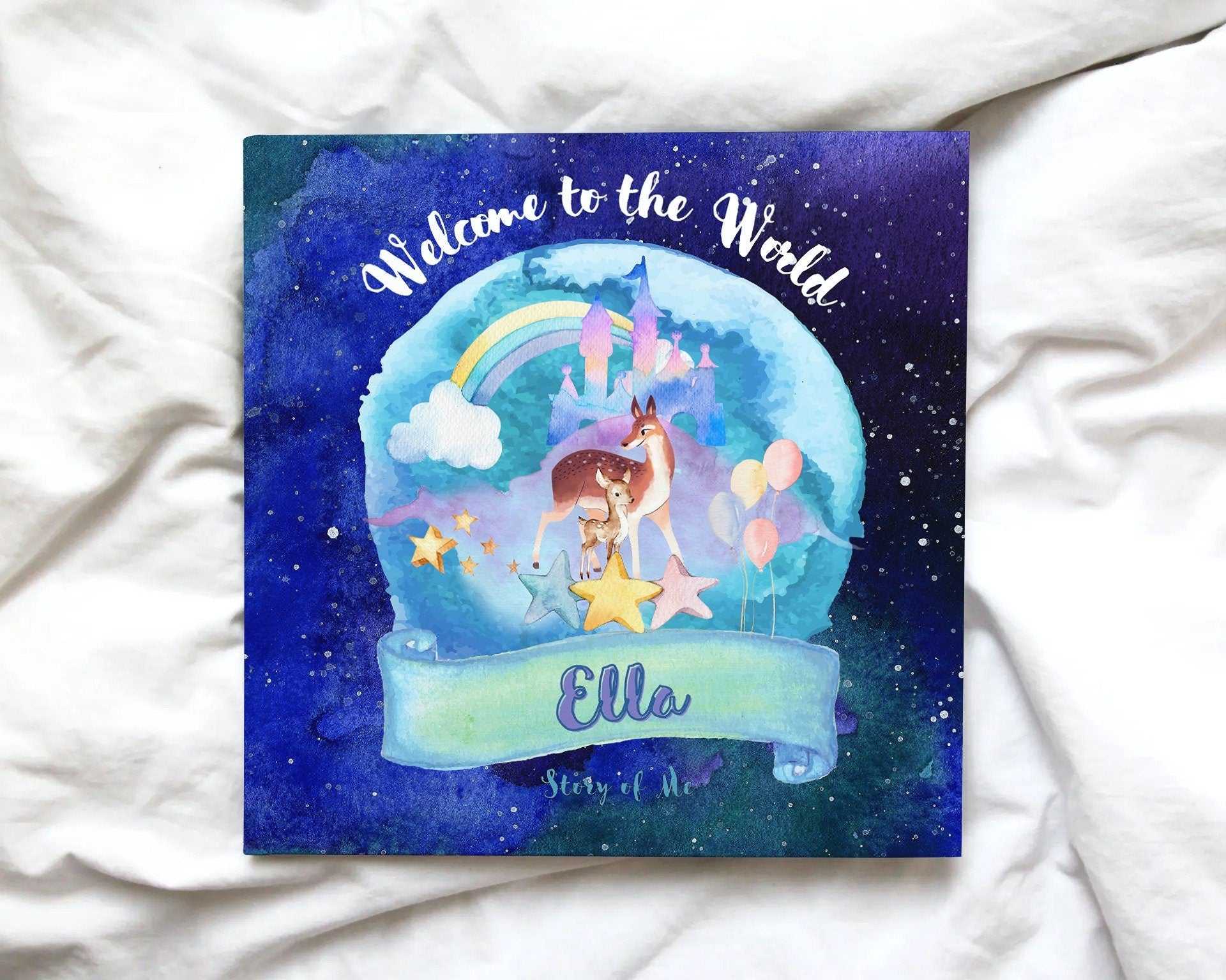 First Year Baby Book, Personalized Baby Gift, with Child's Name, Perfect New Mom Gift